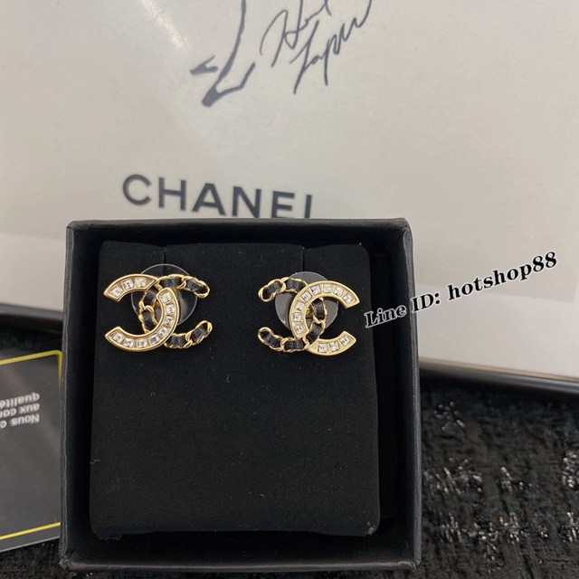 Chanel專櫃新款飾品耳圈 香奈兒耳釘熱銷款耳環 zgb2535
